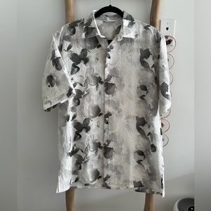 Zara seersucker shirt size M